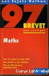 Sujets de maths du brevet 97