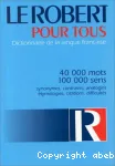 Le Robert collège mode d'emploi